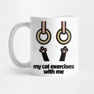 Feline Gymnast's Playtime Mug